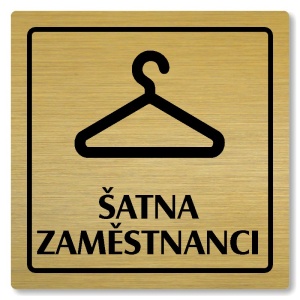 Šatna zaměstnanci, 148x148mm, zlatá, Arizona
